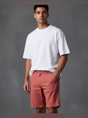 LULULEMON Men’s Commission Classic 9" Red Warpstreme Stretch Chino Golf Shorts